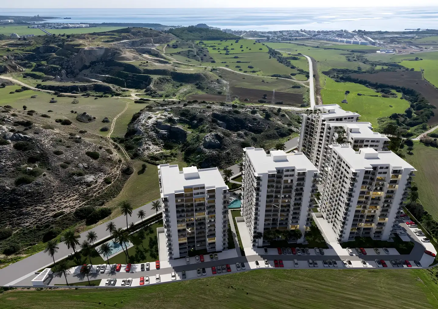 CC Towers İskele havadan